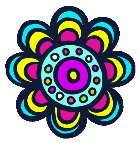 Rainbow Flower Sticker