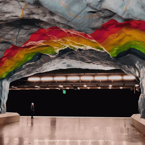 rainbow tube GIF by Subway Sverige