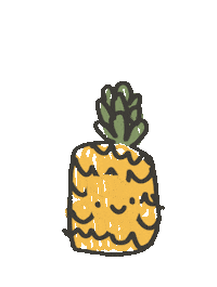 jagheterpiwa jumping pineapple ananas jagheterpiwa Sticker