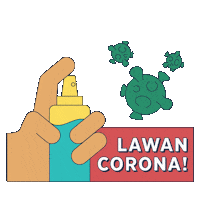 Corona Virus Sticker by . A R C O .