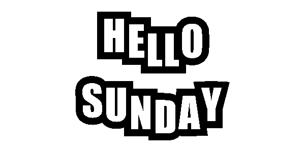Happy Sunday Words Sticker