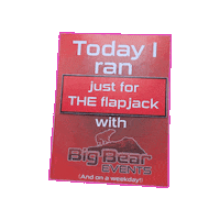 bigbearevents run flapjack big bear events Sticker