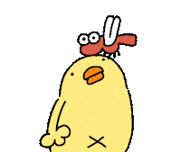 Bird Chicken Sticker by ぴょろりんちょ（ひよこ人間ぴよ）