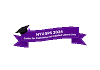 wearenyusps new york graduation violet nyu Sticker