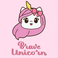 Logo Pink GIF by Brave Unicorn