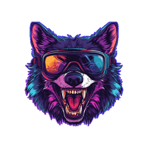 Virtual Reality Dog Sticker by Preneura