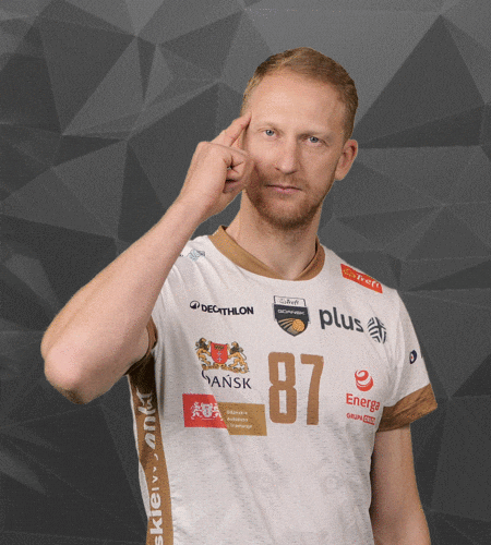 TreflGdanskOfficial thinking volleyball think smart GIF