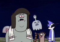 Looking Regular Show GIF