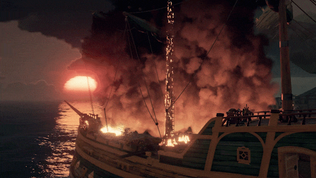 Fire Burn GIF by Sea of Thieves