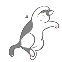 Cat Goodbye Sticker by GORO