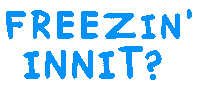 Freezing The Weather Sticker