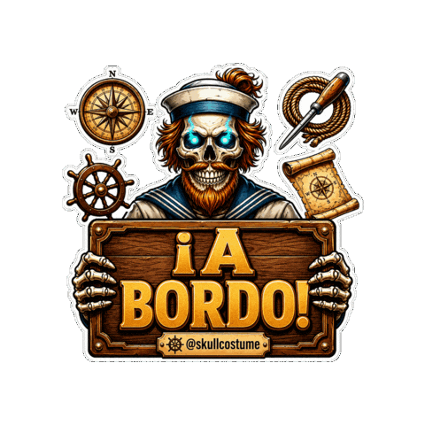 A Bordo Halloween Sticker