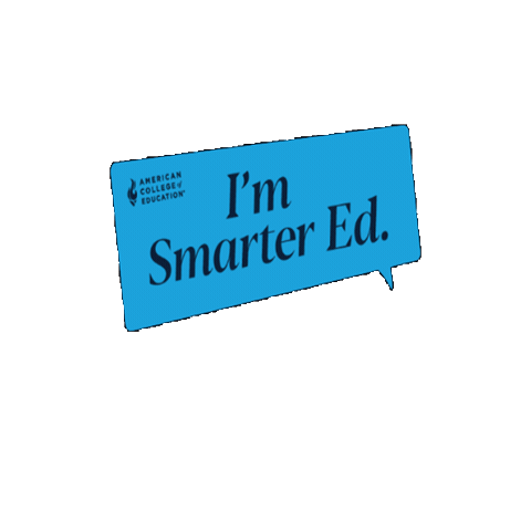 ACEedu ace masters degree american college of education aceedu Sticker