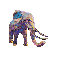 davewestall art elephant tahoe burningman Sticker