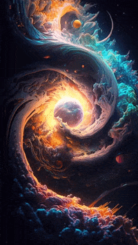DreamImaginations loop space ai calm GIF