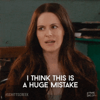 Pop Tv Mistake GIF by Schitt's Creek