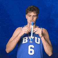 Byu Basketball Sign GIF by BYU Cougars