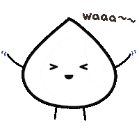 Happy Asian Food Sticker