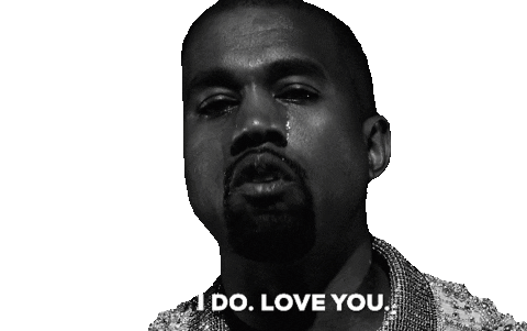 Love You Wolves Sticker by Kanye West