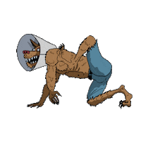 Dog Howling Sticker by Zachary Sweet