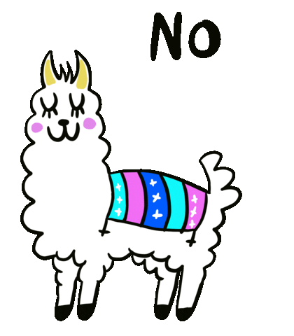 no problem llama Sticker by Jelene