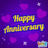 Happy Anniversary Celebration GIF by Lucas and Friends by RV AppStudios