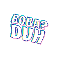 boba_guys retro 90s throwback boba Sticker