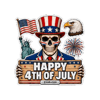 Independence Day Halloween Sticker