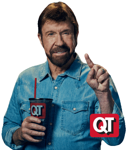 Chuck Norris No Sticker by QuikTrip