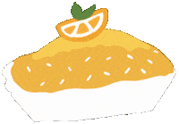 Orange Eating Sticker