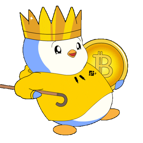 Crypto Penguin Sticker by Pudgy Memez