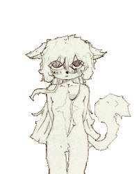 stargrrl cat heart star furry Sticker