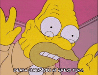 Warning Season 6 GIF by The Simpsons