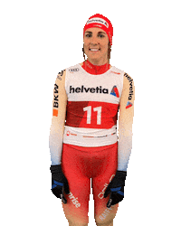 helvetia_schweiz point up weber swiss ski helvetia Sticker