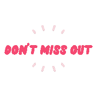 Sale Dont Miss Out Sticker by Caroline's Choice