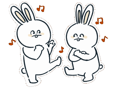Dance Rabbit Sticker