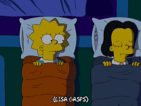 scared lisa simpson GIF