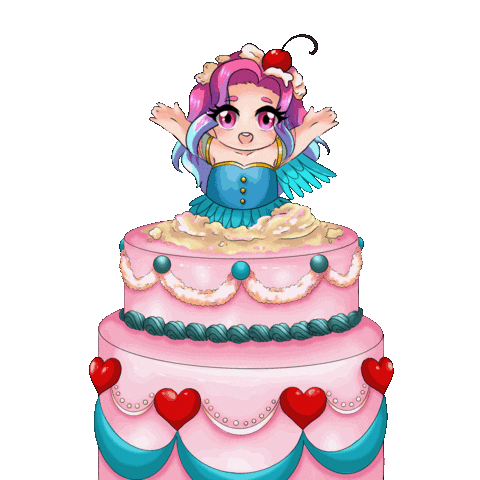 Celebrating Happy Birthday Sticker