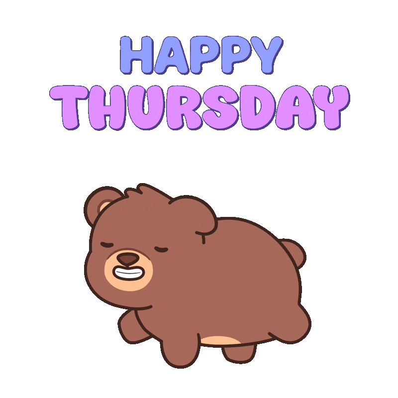 Teddy Bear Thursday Sticker by BEARISH