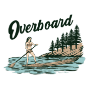 overboardbrand surf sup michigan lake Sticker
