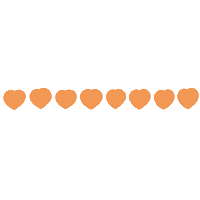 Heart Orange Sticker