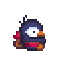 Pixel Penguin Sticker by Apogee Entertainment