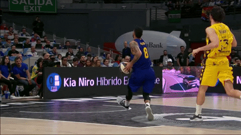 flying fc barcelona GIF by ACB