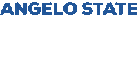 Blue And Gold Sticker by Angelo State University