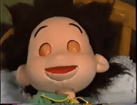 giphydvr japan good morning puppet waking up GIF