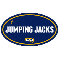 Naujumpingjacks Sticker by NAU Athletics