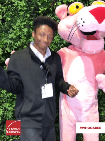 mammothparty giphyupload boomerang pink panther event marketing GIF