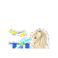 FlyScootSG food travel holiday fly Sticker