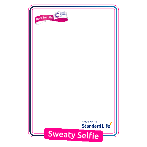 Cancer Research Selfie Sticker by Standard Life