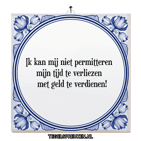 Focus Stress Sticker by Tegelspreuken.nl